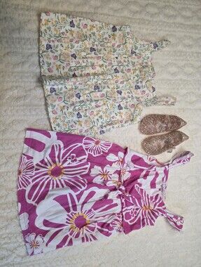 Girls 4T Summer Bundle Cynthia Rowley Carter’s Dresses + Glitter Jelly Shoes